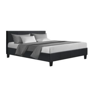 Artiss Neo Bed Frame Fabric – Charcoal Queen