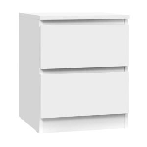 Artiss Bedside Table 2 Drawers – PEPE White