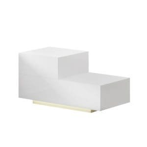 Artiss Bedside Tables LED 2 Drawers – REMI White