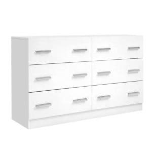 Artiss 6 Chest of Drawers – VEDA White