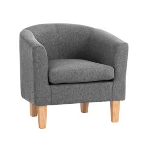 Artiss Abby Fabric Armchair – Grey