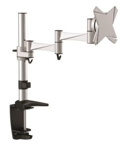 Astrotek Monitor Stand Desk Mount 43cm Arm for Single LCD Display 21.5′ 22′ 23.6′ 24′ 27′ 8kg 15° tilt 180° swivel 360° rotate VESA 75×75 100×100