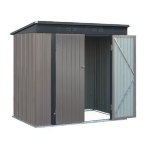 Giantz Garden Shed 1.95×1.31M Sheds Outdoor Storage Steel Workshop House Tool Double Door