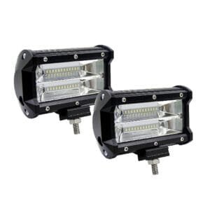 2x 5inch Flood LED Light Bar Offroad Boat Work Driving Fog Lamp Truck Scene 4×4