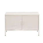 Artiss Buffet Sideboard Metal Cabinet - BASE White