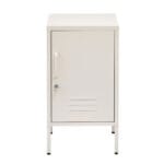 Artiss Bedside Table Metal Cabinet - White
