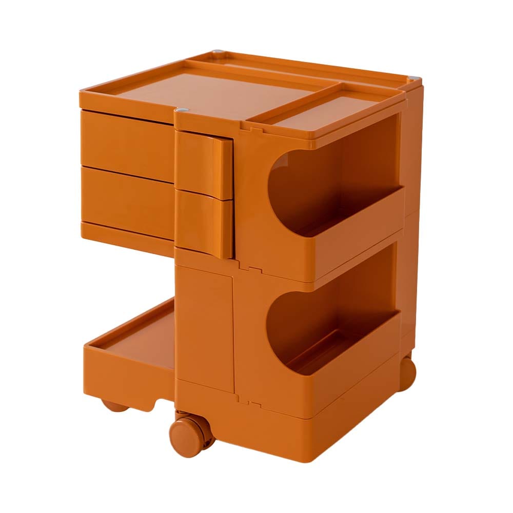 ArtissIn Storage Trolley Bedside Table 3 Tier Cart Boby Replica Orange 2 AI PP TROLLEY S OR 24512 00