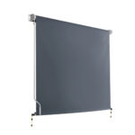 Instahut 1.8X2.5M Outdoor Blinds Awning Roll Down Canopy Retractable Outdoor Blinds Window Shade Grey