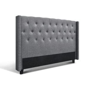 Artiss Bed Head King Size Fabric – LUCA Grey