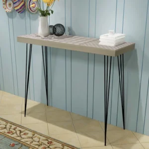 vidaXL Console Table 90x30x71.5 cm Grey