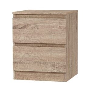 Artiss Bedside Table 2 Drawers – PEPE Oak