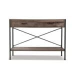 Artiss Console Table 2 Drawers Walnut Marconi