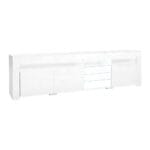 Artiss Entertainment Unit TV Cabinet LED 180cm White Bobi