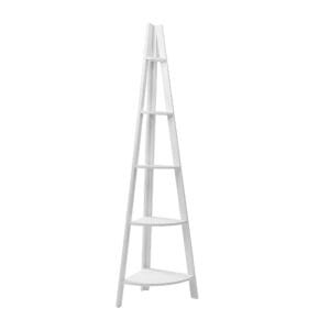 Artiss Bookshelf Corner Shelf 5 Tiers – CANE White