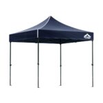 Instahut Gazebo Pop Up 3x3m w/Base Podx4 Marquee Folding Outdoor Wedding Camping Tent Shade Canopy Navy