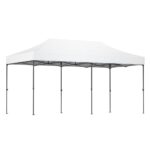 Instahut Gazebo Pop Up Marquee 3x6 Folding 500D Wedding Tent Base Pod White