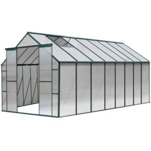 Greenfingers Greenhouse 5.1×2.44×2.1M Aluminium Polycarbonate Green House Garden Shed