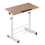Artiss Laptop Desk Table Adjustable 80CM Light Wood