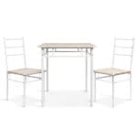 Artiss Dining Table And Chairs Set fo 3 Oak