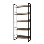 Artiss Bookshelf 5 Tiers - NOE Black and Oak