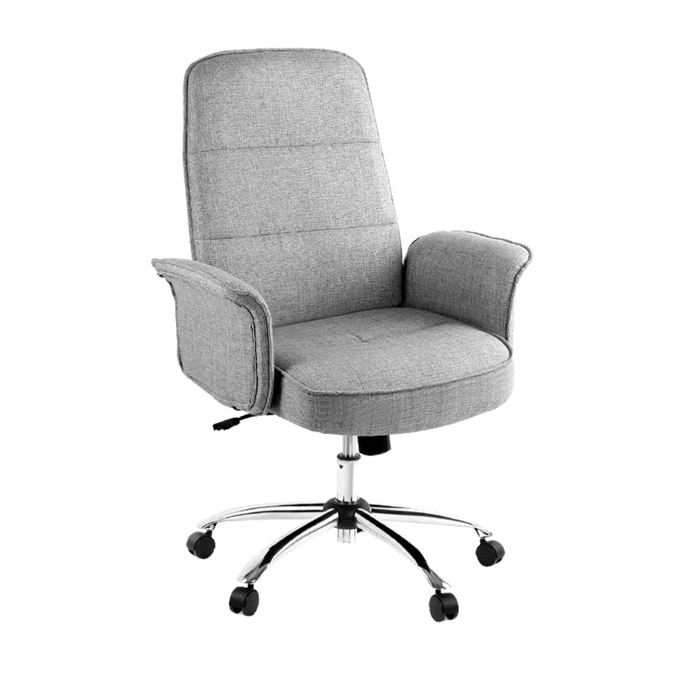 Artiss Fabric Office Chair Computer Chairs Grey 2 OCHAIR 1225 GY 00