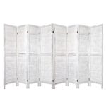 Artiss 8 Panel Room Divider Screen 326x170cm Louver White