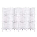 Artiss 8 Panel Room Divider Screen 326x170cm Shelf White