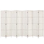 Artiss 8 Panel Room Divider Screen 326x170cm Woven White