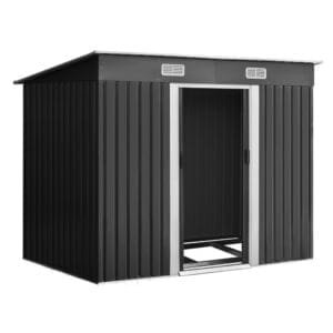 Giantz Garden Shed 2.38×1.31M w/Metal Base Sheds Outdoor Storage Tool Workshop Sliding Door