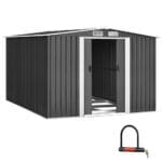 Giantz Garden Shed 2.58x3.14M w/Metal Base Sheds Outdoor Storage Workshop Shelter Sliding Door