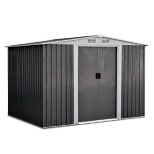 Giantz Garden Shed 2.58×2.07M Sheds Outdoor Storage Workshop Metal Shelter Sliding Door