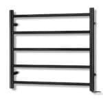Devanti Electric Heated Towel Rail Rack 5 Bars Wall Mounted Clothes Dry Warmer