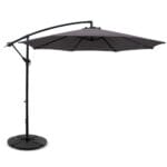 Instahut 3m Outdoor Umbrella w/Base Cantilever Beach Garden Patio Charcoal