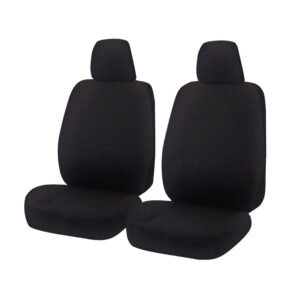 Seat Covers for HOLDEN COLORADO RG SERIES F 06/2012 – ON SINGLE / DUAL FRONT 2X BUCKETS BLACK CHALLENGER
