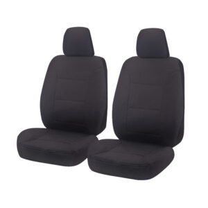Seat Covers for TOYOTA LANDCRUISER 70 SERIES VDJ 05/2008 – ON SINGLE / DUAL CAB FRONT 2X BUCKETS CHARCOAL CHALLENGER