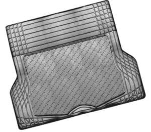 ALUMINIUM LOOK 1-Piece Boot Mat – CARBON [Rubber/Aluminium Look]