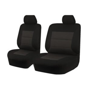 Seat Covers for ISUZU D-MAX 06/2012 – 2016 SINGLE CAB CHASSIS UTILITY FRONT BUCKET + _ BENCH BLACK PREMIUM