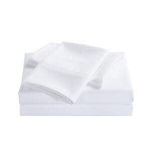 Royal Comfort 2000 Thread Count Bamboo Cooling Sheet Set Ultra Soft Bedding – King – White