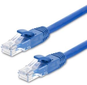 ASTROTEK CAT6 Cable 0.25m / 25cm – Blue Color Premium RJ45 Ethernet Network LAN UTP Patch Cord 26AWG
