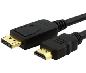 ASTROTEK DisplayPort DP to HDMI Adapter Converter Cable 2m – Male to Male 1080P Gold-Plated for PC/Laptop to HDTVs Projectors Displays CB8W-RC-DPHDMI