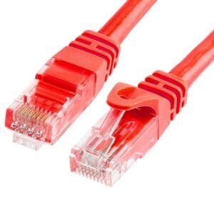 ASTROTEK CAT6 Cable 50cm/0.5m – Red Color Premium RJ45 Ethernet Network LAN UTP Patch Cord 26AWG-CCA PVC Jacket