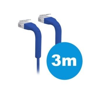 UBIQUITI patch cable with both end bendable RJ45 3m – Blue