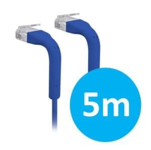 UBIQUITI patch cable with both end bendable RJ45 5m – Blue