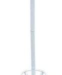 White Coat Rack with Stand Wooden Hat and 12 Hooks Hanger Walnut tree