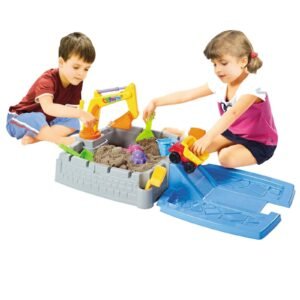 Children’s Sand Pit & Box Game With 11 Fun, Playtime Accessories