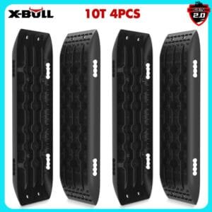 X-BULL Recovery Tracks Sand Track Mud Snow 2 pairs Gen 2.0 Accessory 4WD 4X4 – Black