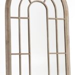 Large Garden Arched Window Mirror