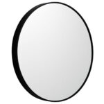 Metal Round Mirror 100cm - Black