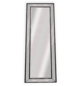 Medium Black Beaded Framed Mirror – 70cm x 170cm