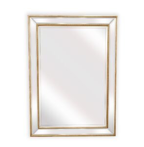 Gold Beaded Framed Mirror – Rectangle 80cm x 110cm